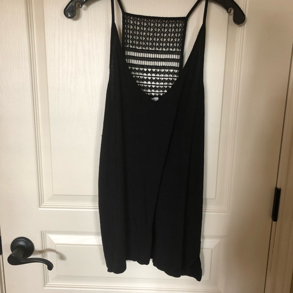 Black Decorative Tank top